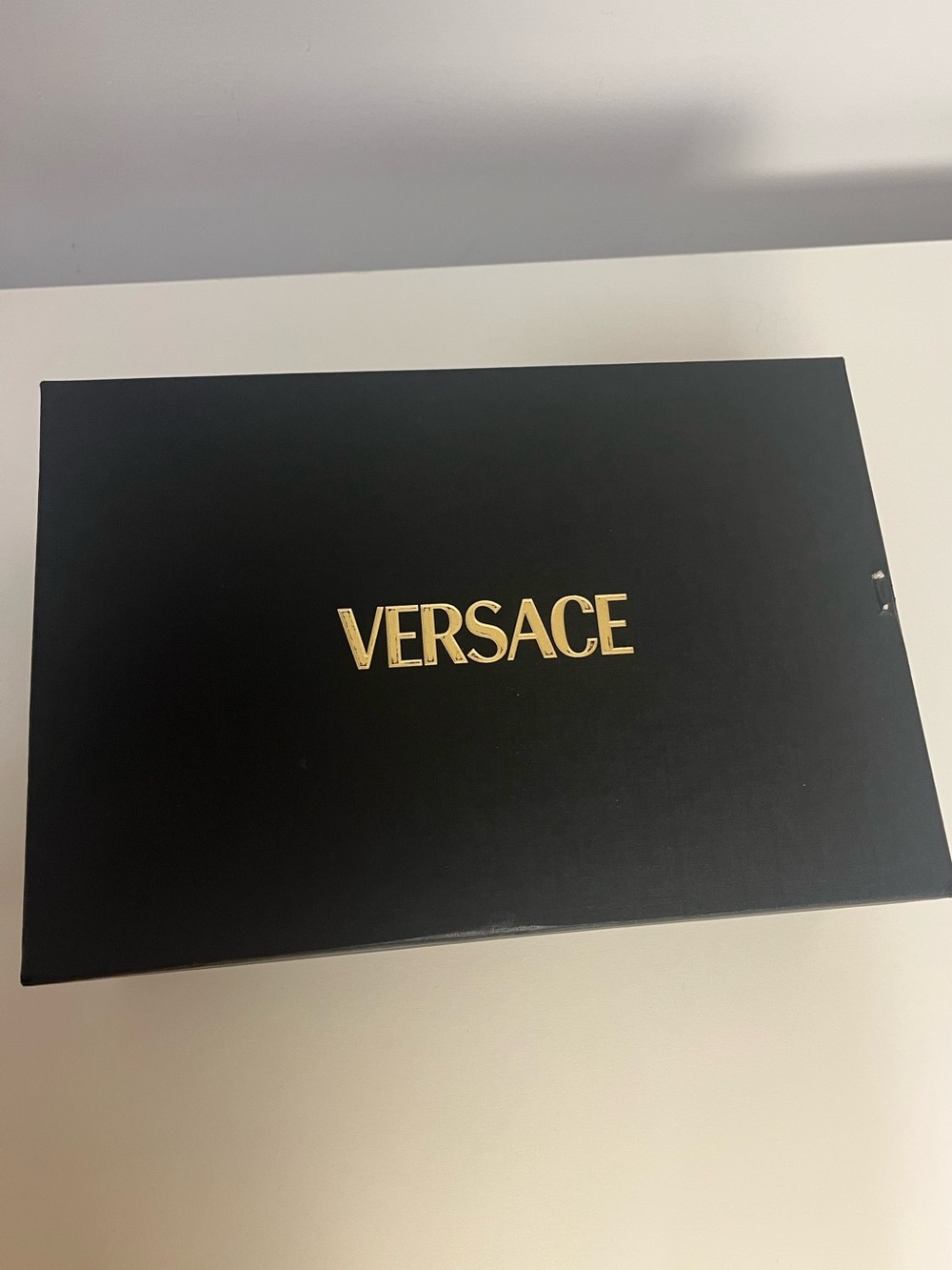 Versace Red Patent Leather Medusa Slip-On Mules with Gold Accent - Picture 2 of 8